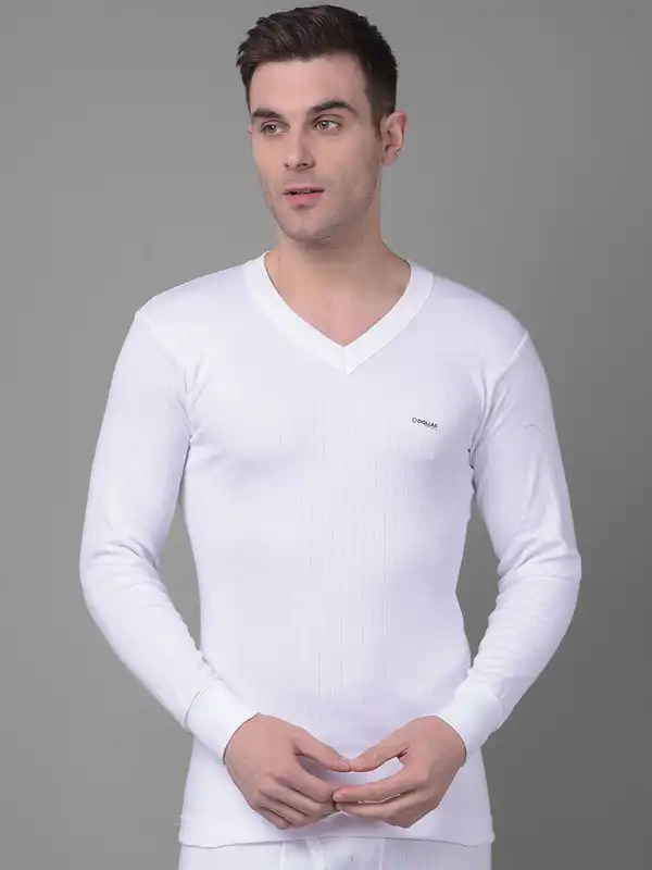Men Cotton Long Sleeve V Neck Thermal Top - Buy Men Cotton Long