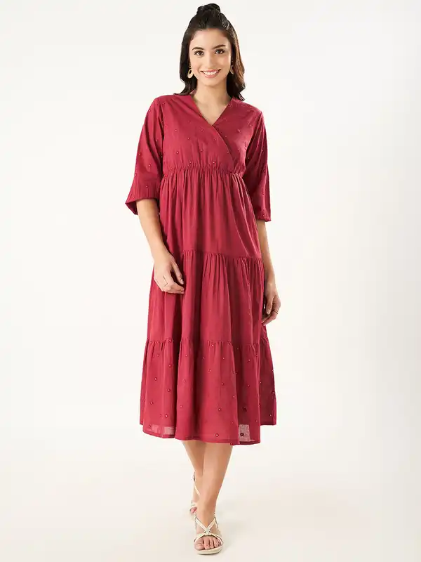 chinese dress ladies Buy Annabelle by Pantaloons Womens Dress at Amazon.in main image 1
