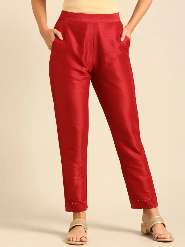 cigarette pants india Indo Western Golden Online Buy Floral Indo Western Set Online In Australia @Manyavar Mirror and beadwork slit cigarette pants in crepe Womens Pants Golden Cigarette Pants