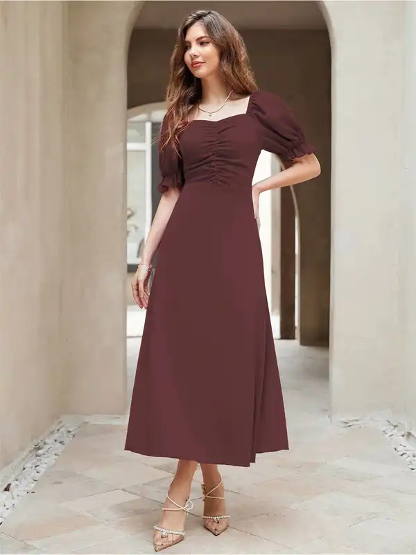 brown birthday dress for women Brown Party Dresses