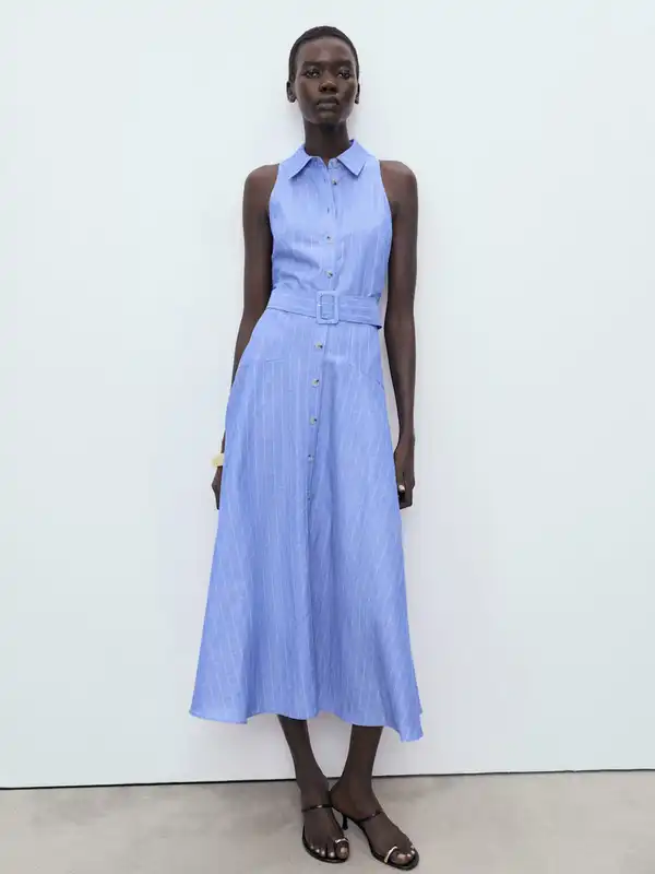 knee length dresses for ladies Laura Denim Maxi Dress  Wiseman's Western