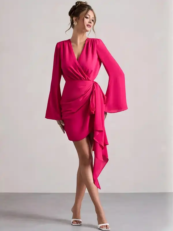 Pink Nude Women Bodycon Dresses - Buy Pink Nude Women Bodycon Dresses  online in India