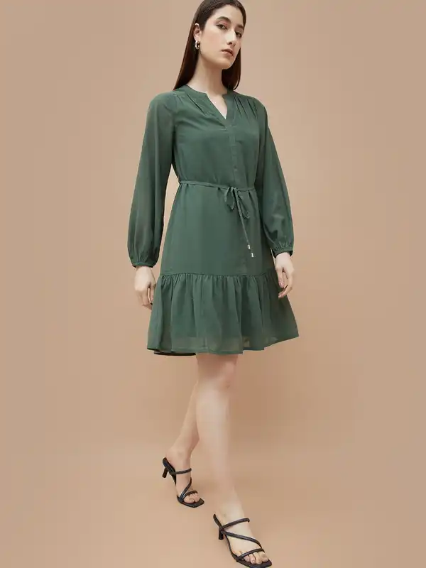 green emerald velvet dress Charlize Gatsby Dress main image 1