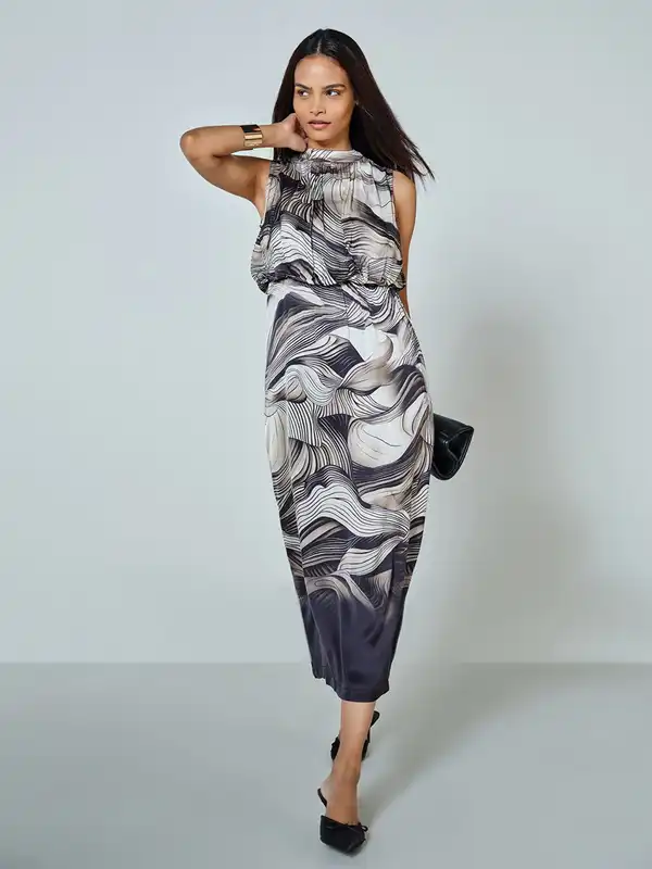 dorothy perkins grey floral dress Women Dresses Maxi dress