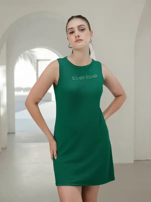 chinese dress ladies Lindsey Dress- Ocean Blue  BuddyLove Clothing Label