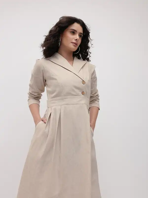 sachin and babi light blue dress 8 Ways to Look Chic Styling A Blazer With A Dress  Champagne & Savings