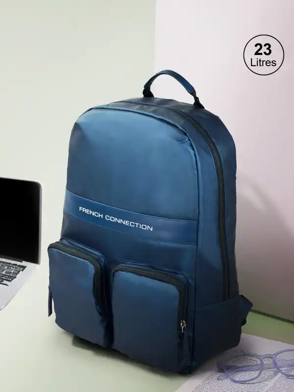 Skybags Unisex Navy Blue Brand Logo Backpack - Buy Skybags  display picture 3