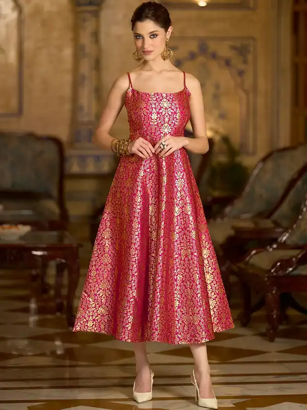 chinese dress ladies Cotton brocade dress  VILLAGE BOUTIQUE: Designer African Clothing