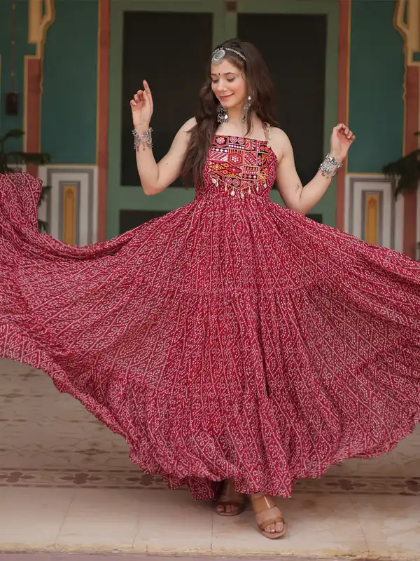 Ethnic A Line Dress - Buy Ethnic A Line Dress online in India
