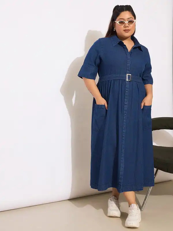 sachin and babi light blue dress Knitwear Blue Rib Elegant Casual MIDI Plus Size Women's Dresses Sexy  Sweater Knit Dress - Women Dress and Casual Dress price main image 0