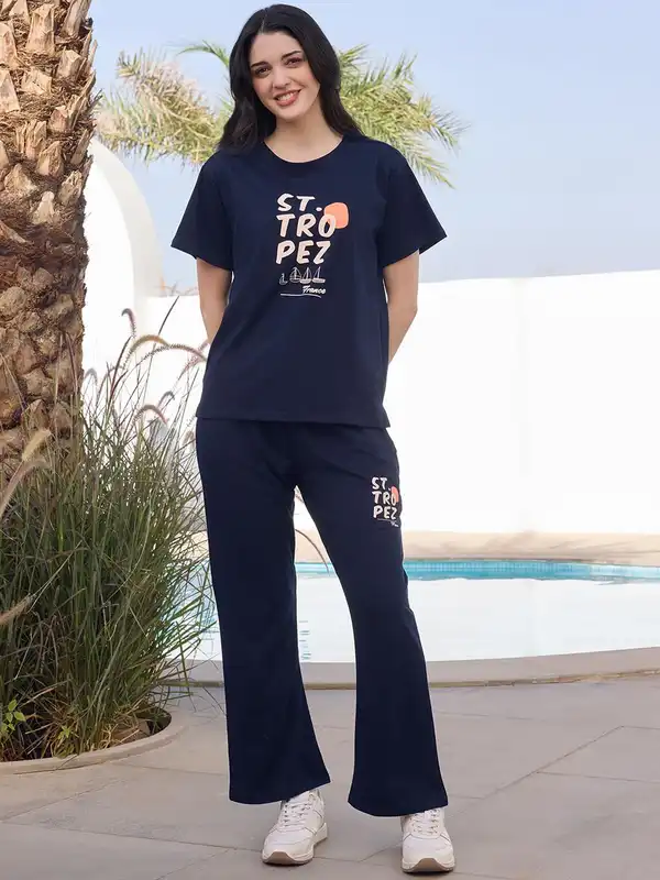 Printed Tops Track Pants Trousers - Buy Printed Tops Track Pants