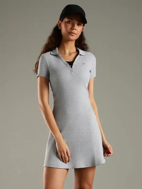 Grey Women Dresses Tommy Hilfiger