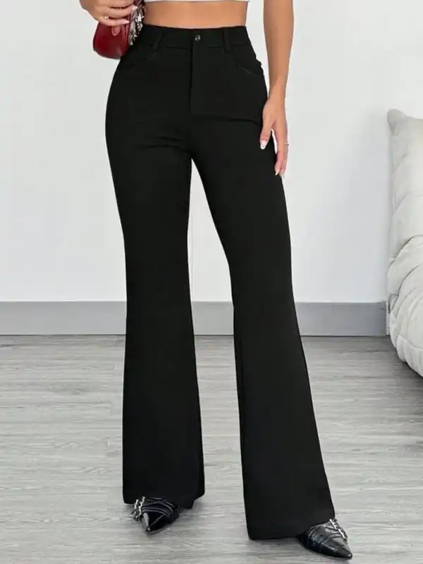 Flared Black Trouser Women