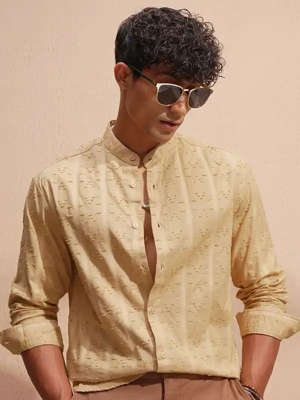 slim fit dress slacks 34 Mens Designer Modern Fit Double Breasted Wool Suit with Gold Buttons in  Khaki Camel Bronze Color By Rossiman Brand main image 1