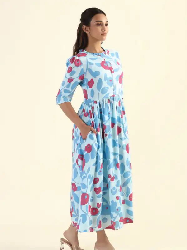 sachin and babi light blue dress Casual Look Dresses main image 0
