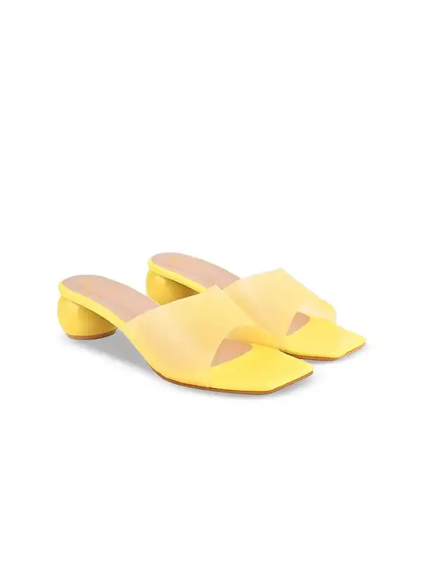 Yellow Women Heels Sandal - Buy Yellow Women Heels Sandal online