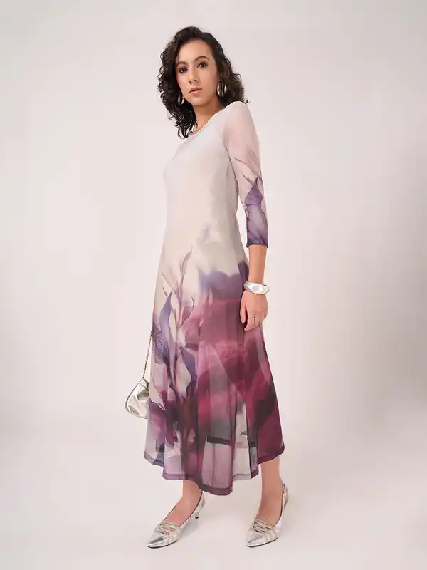 knee length dresses for ladies Buy Women Gold Lurex Front Moon Cut A-Line Dress Online at Best Price main image 0