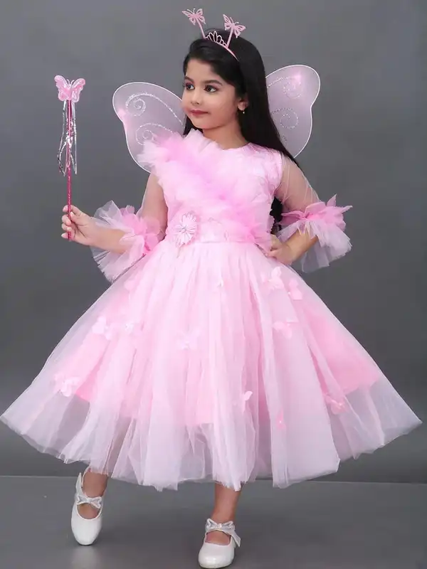 sachin and babi light blue dress Flutter Fairy Dress – French Meadows