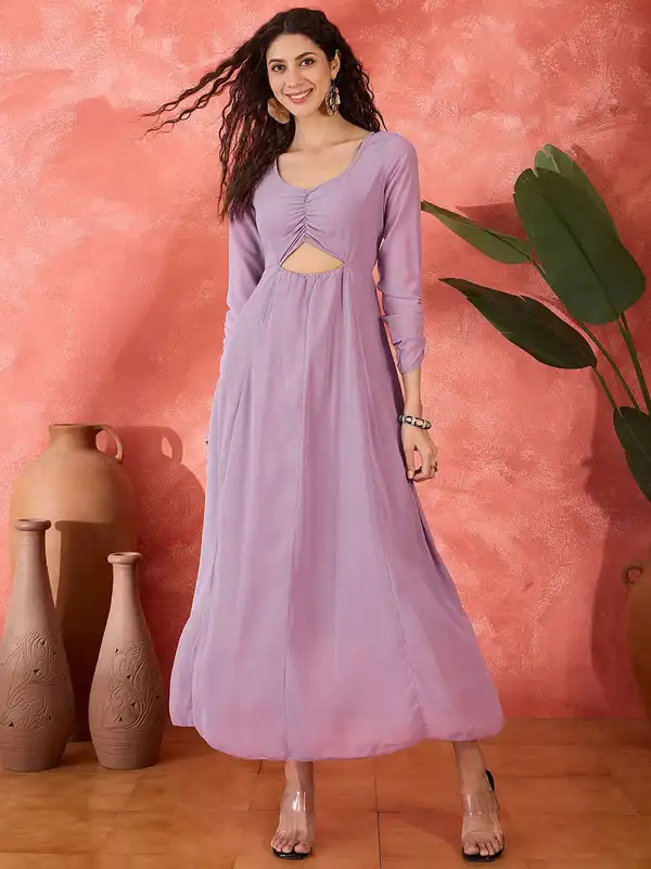 sachin and babi light blue dress Scoop Neck Dress