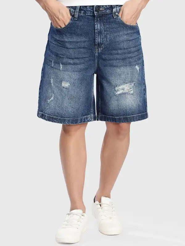 Damage Jeans Shorts - Buy Damage Jeans Shorts online in India