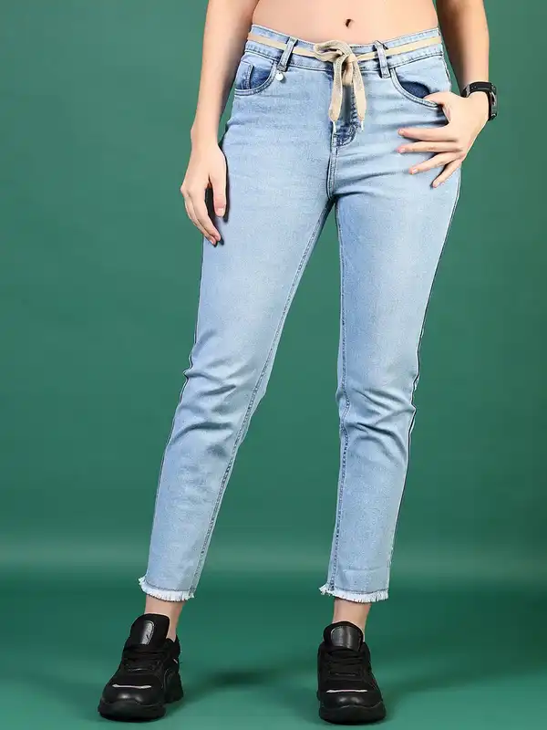 sachin and babi light blue dress Jeans Work Outfits 👖 | How to Style denim jeans for the office | business  causal looks | Miss Louie main image 0