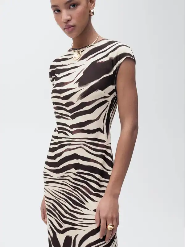 sachin and babi light blue dress 18 Zebra-Print Dresses That Look Next-Level Cool