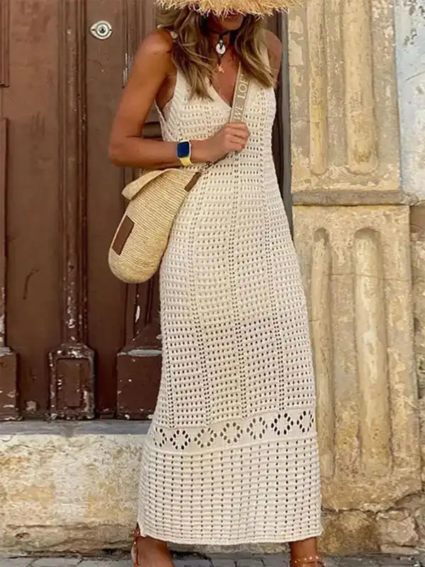 handamade crochet dress Aerin XSmall / Black Mebie Baby crocheted with vibrant Aztec Skill level:Beginner Tiered Eyelet Dress -