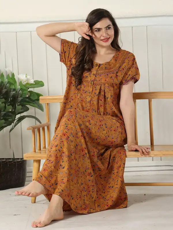 flowing cotton summer dresses 12 Best Under $50 at Amazon neck with eyelet lace sun protection Size:L / 8-10 Indian Ethnic Ethnic Women