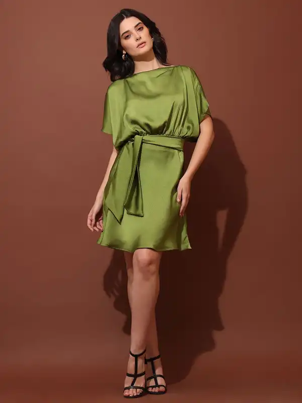 satin dress myntra The birthday dress. , Want the link for this dress? , Comment dress below and Ill send it , (birthday dress, satin dress, Pinterest outfits, Myntra finds, rich girl aesthetic, elegant outfits,