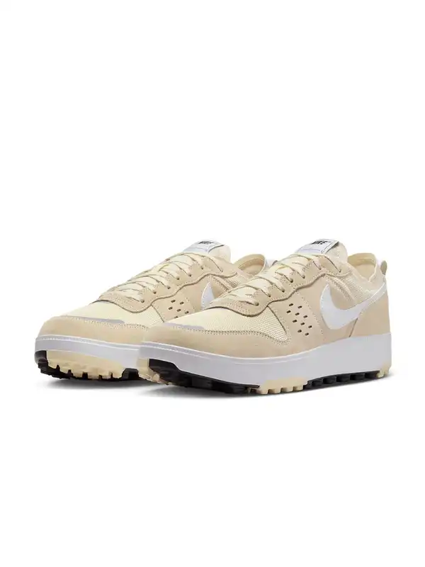nike white & gold air max thea trainers