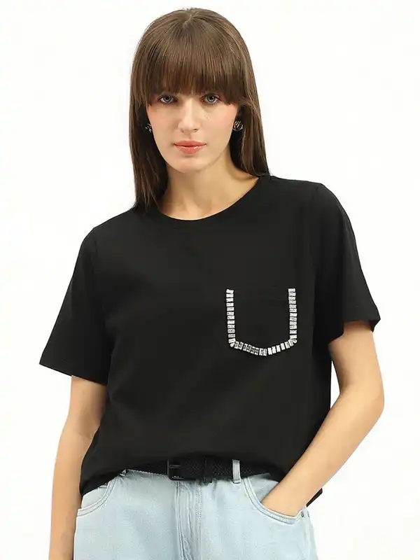 United Colors of Benetton t-shirt da donna in lino