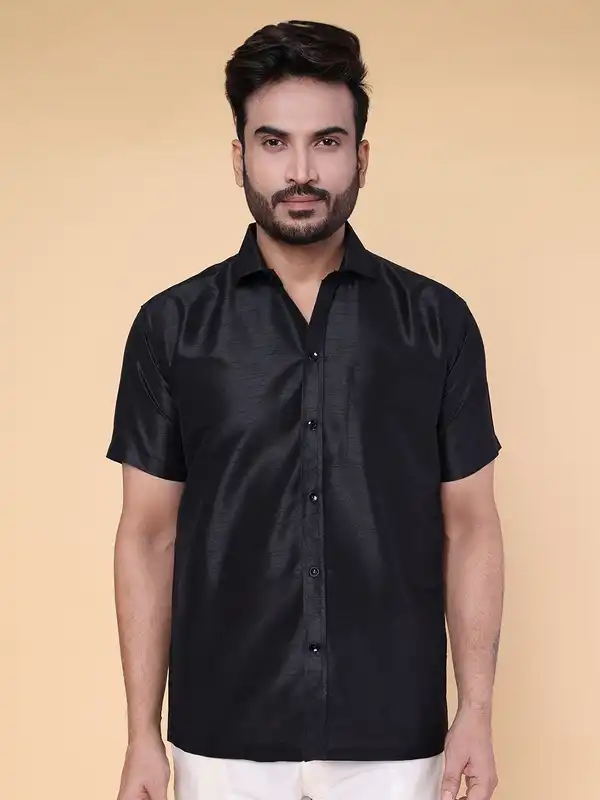 Black Silk Shirts