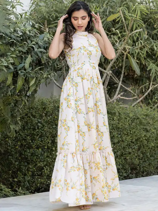 ethnic maxi dress india Amazon.com: COTTON HTHRANG Partywear Long Gown for Women Rayon Ruffle Red  Maxi Boho Ethnic Dress : Clothing, Shoes & Jewelry