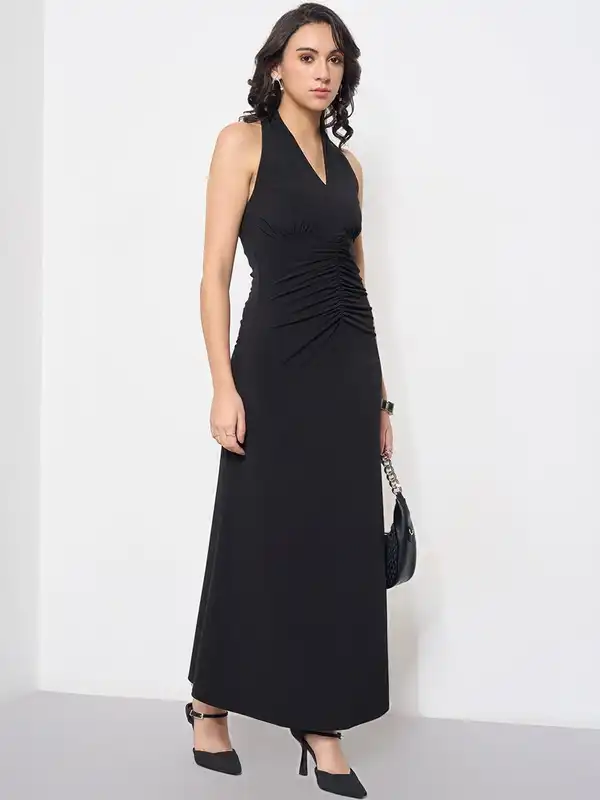 annabelle in black dress SO ONLINE AU Annabel Bias Mini Dress, Black, AU12 US8