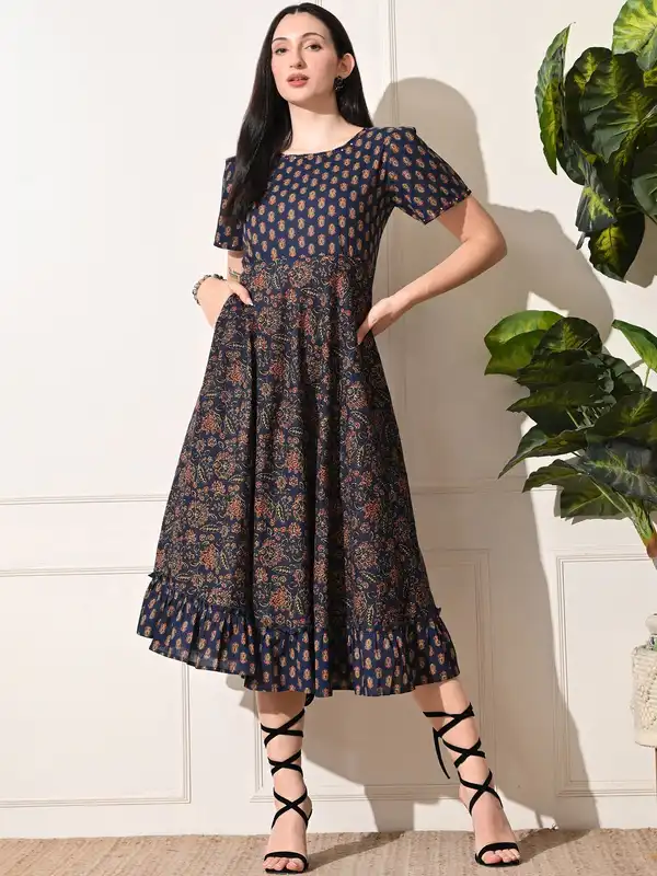 Ajrak Dress - Buy Ajrak Dress online in India