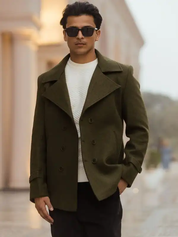 Double Breasted Coat - Buy Double Breasted Coat online in India