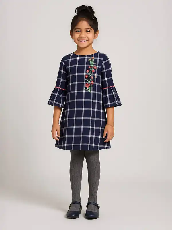 Navy Blue Grey Dresses - Buy Navy Blue Grey Dresses online in India