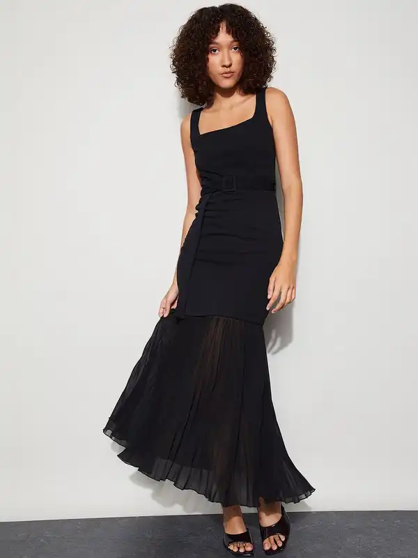 Black Women Dresses Kazo Code By Lifestyle - Buy Black Women Dresses Kazo  Code By Lifestyle online in India