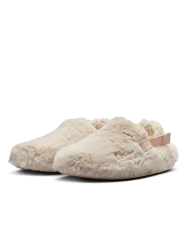nike fur flip flops