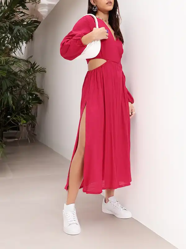 Pink Dress Women Dresses - Buy Pink Dress Women Dresses online in India