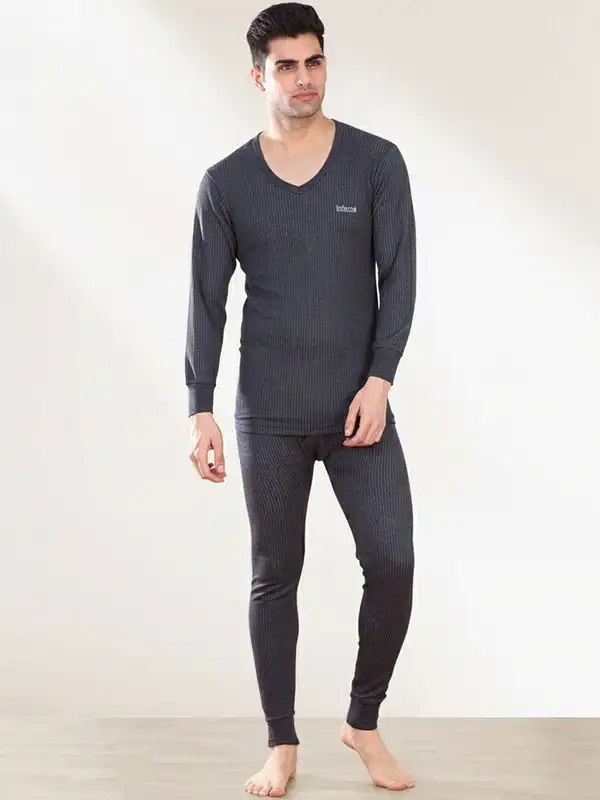 Men Cotton Long Sleeve V Neck Thermal Top - Buy Men Cotton Long