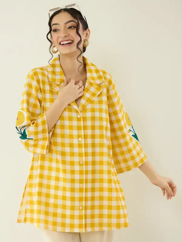 Women Check Tunics - Buy Women Check Tunics online in India