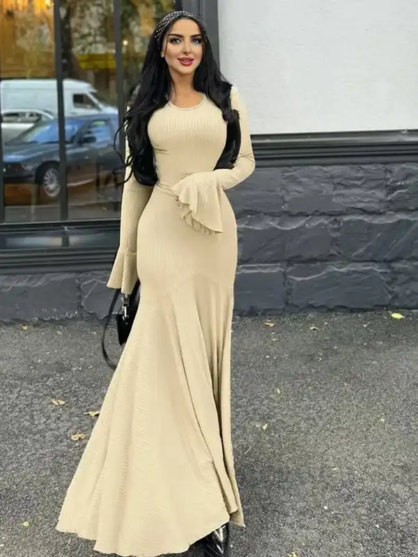 blue dress for baby girl Buy Women Beige Ribbed Side Slit Bodycon Dress Online at Best Price