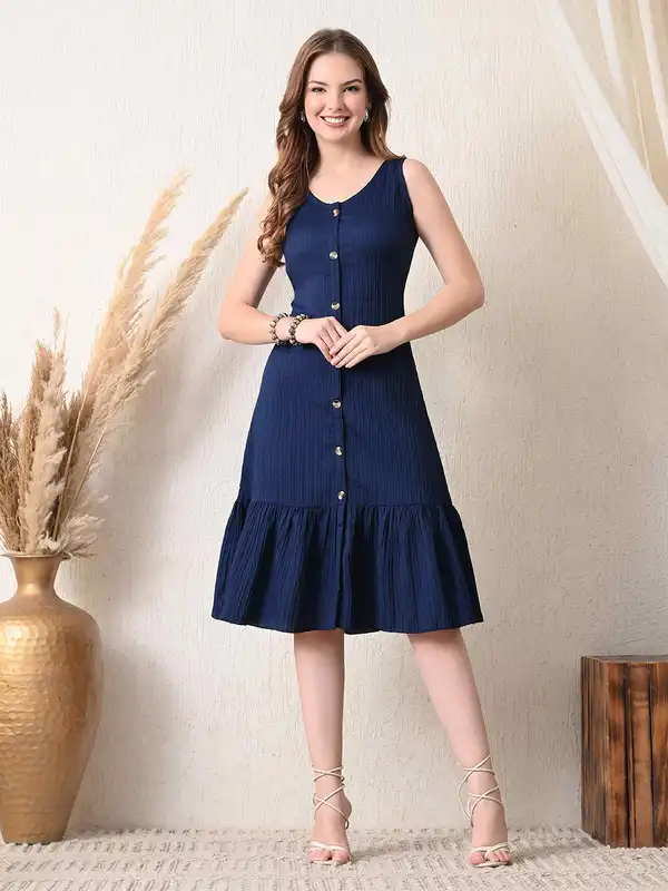 Women Knee Length Dresses - Buy Women Knee Length Dresses online in India
