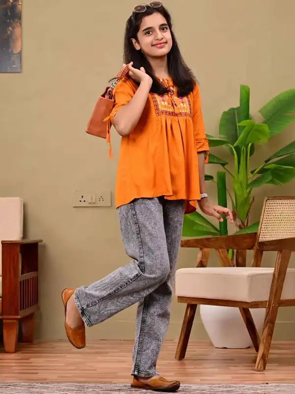 Orange Tops - Buy Trendy Orange Tops Online in India | Myntra
