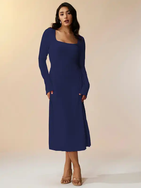 sachin and babi light blue dress Winter Wedding Guest Dresses