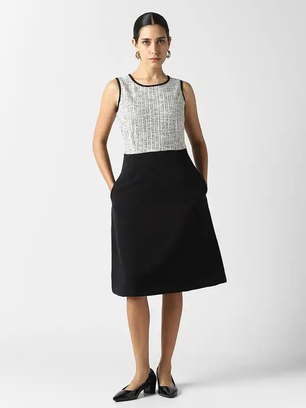 van heusen formal dresses Buy Women Blue Check Formal Dress Online - 39862683