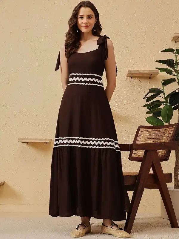 sachin and babi light blue dress Dark Brown Dress - Slinky Knit Dress - OTS Mermaid Maxi Dress