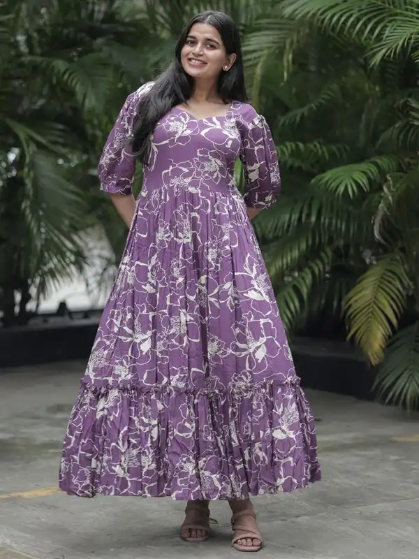 Purple Women Dresses Maxi - Buy Purple Women Dresses Maxi online in India