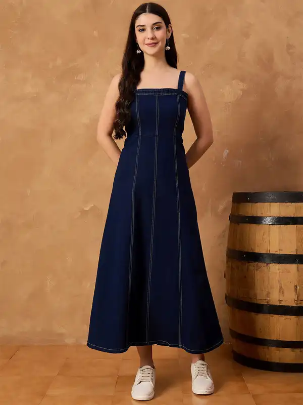 Shop Denim Dresses for Women Casual Cool Essentials Online Myntra